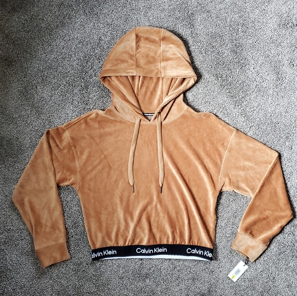 Calvin Klein CK Performance Micro Ribbed Long Sleeve Hoodie for Macys NWT - Picture 4 of 12